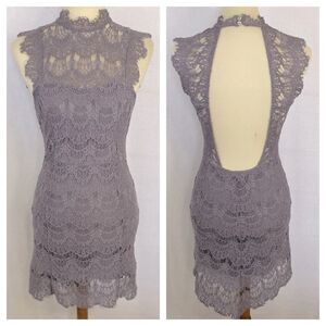 FREE PEOPLE INTIMATELY DAYDREAM BODYCON LACE SLIP DRESS